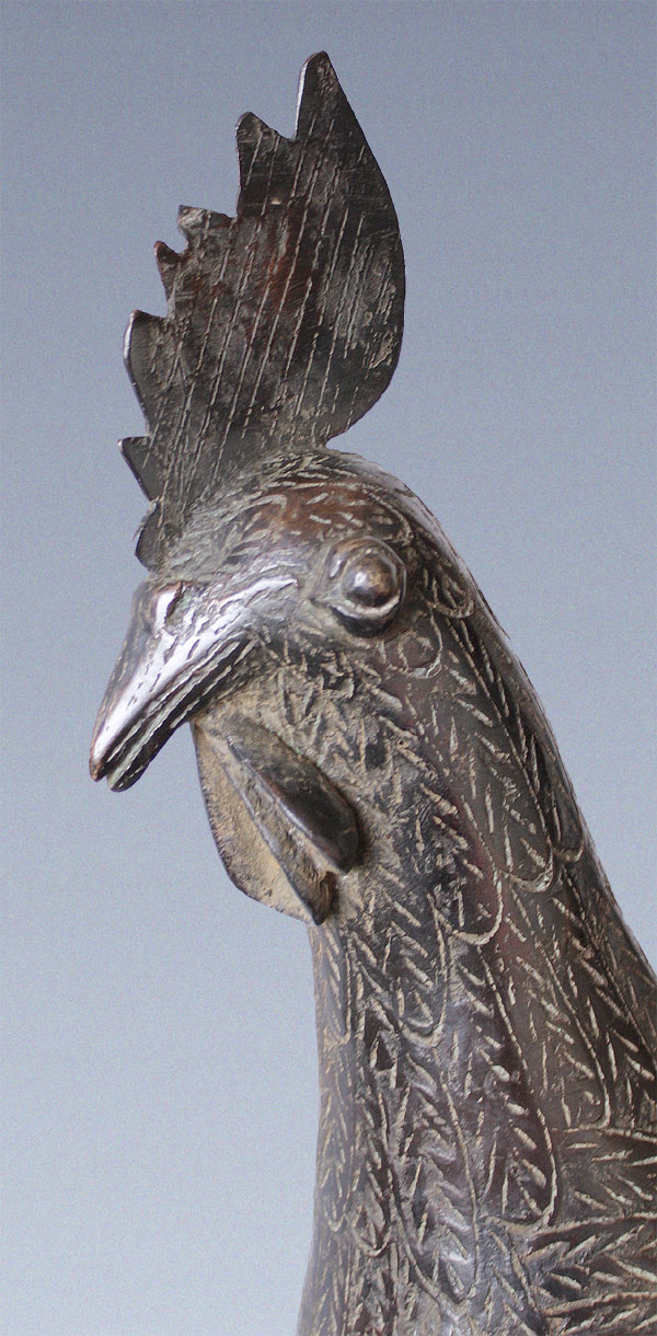 Benin Hahn Rooster Cock Bronze Brass Nigeria A13