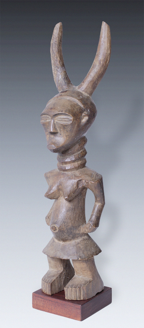 Gehornte Figur der Songye Kongo A