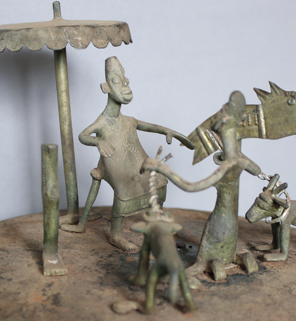 Fon Altar asen with Figures Benin A1