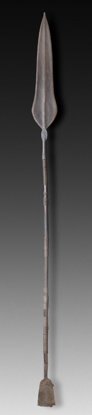 Bakuba Spear with bell Kongo Congo African Art AA